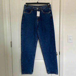 NWT | Pretty Little Thing women’s‎ vintage wash mom jeans — size 12